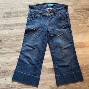 dELiA*s Dark Blue Flare crop Jeans